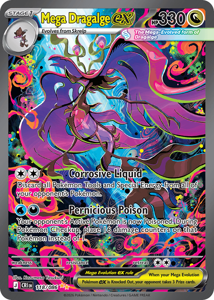 Mega Dragalge ex (Chaos Rising) #118