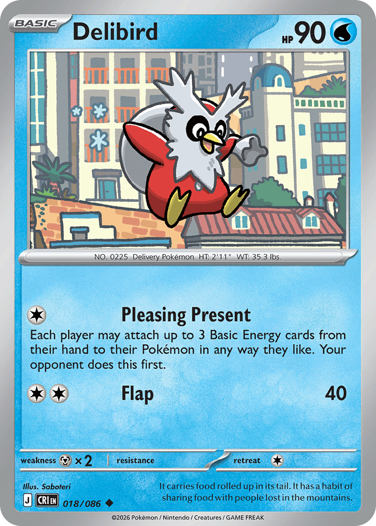 Delibird (Chaos Rising) #18 card art