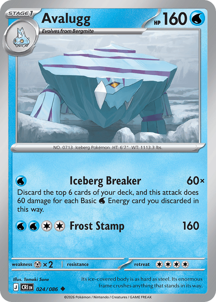 Avalugg (Chaos Rising) #24 card art