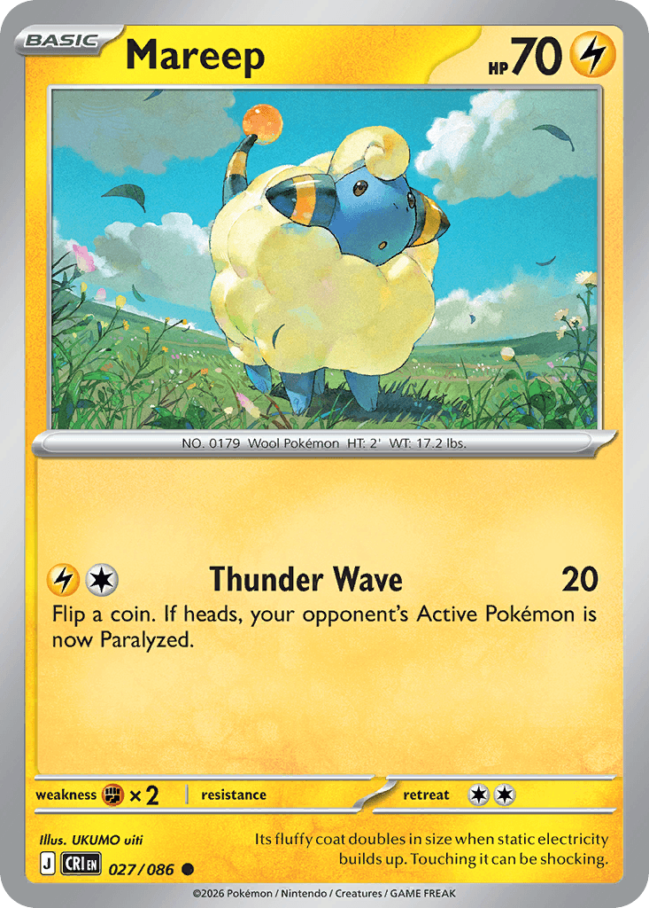 Mareep (Chaos Rising) #27 card art