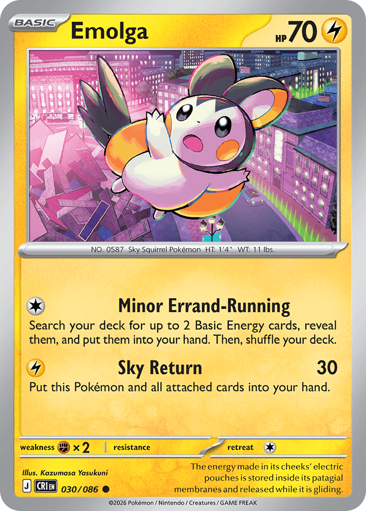 Emolga (Chaos Rising) #30 card art
