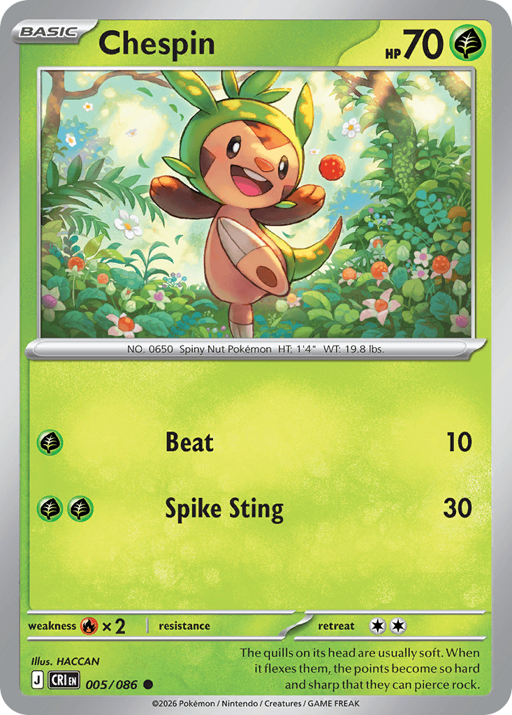 Chespin (Chaos Rising) #5 card art