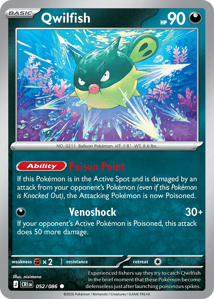 Qwilfish (Chaos Rising) #52 card art