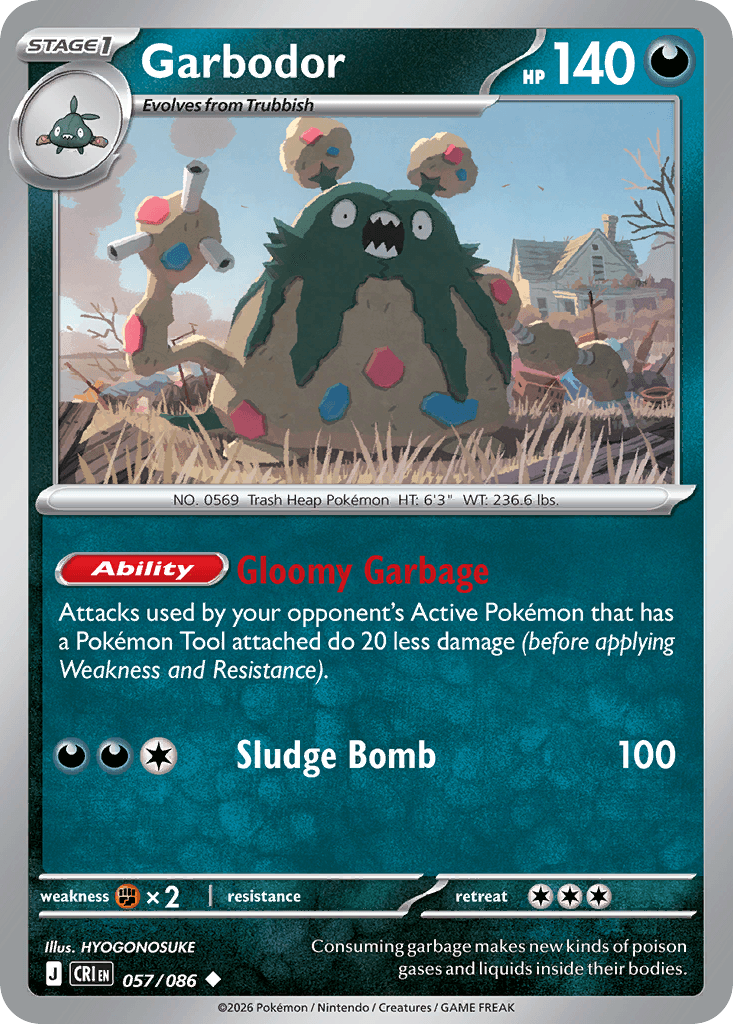 Garbodor (Chaos Rising) #57 card art