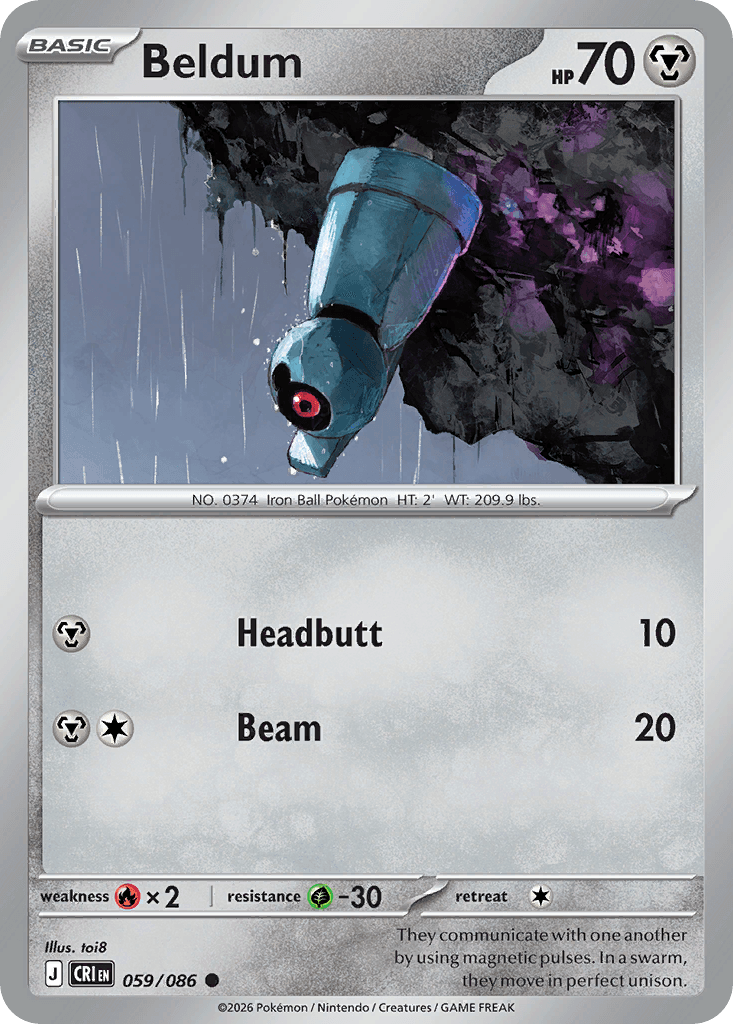 Beldum (Chaos Rising) #59 card art