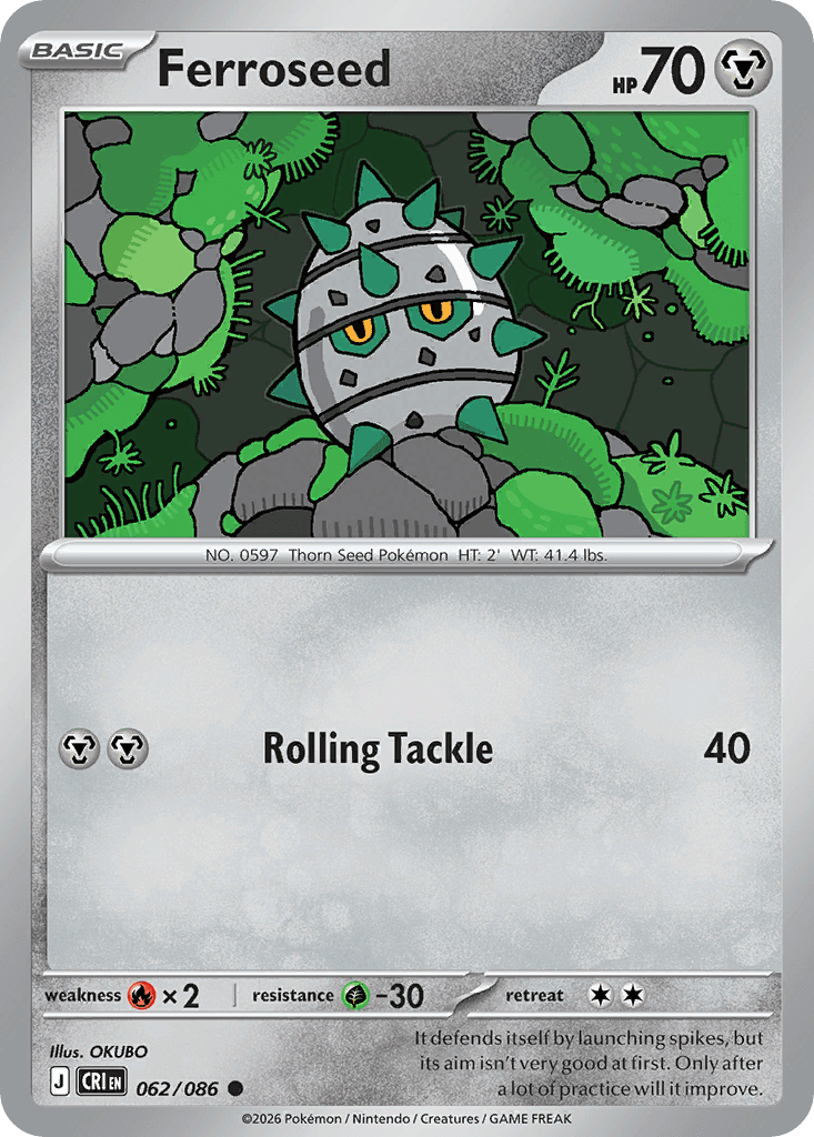 Ferroseed (Chaos Rising) #62 card art