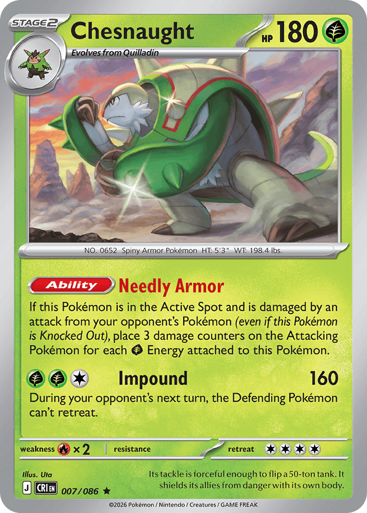 Chesnaught (Chaos Rising) #7 card art