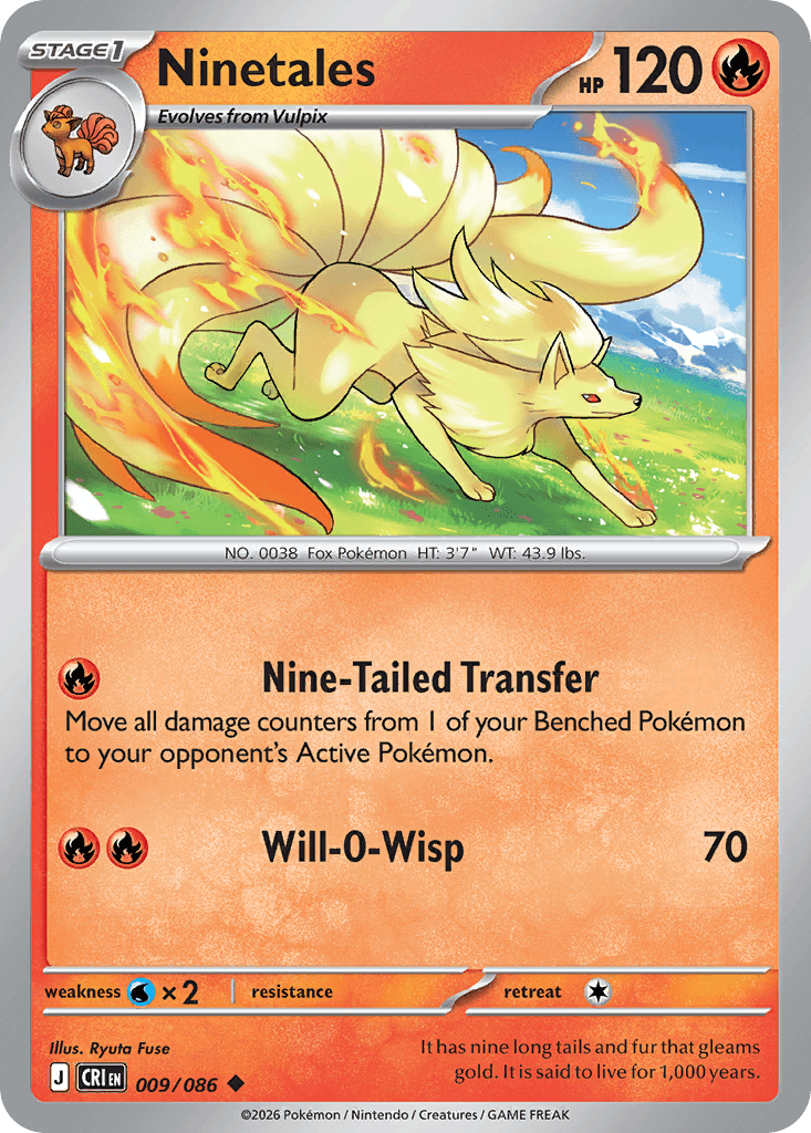 Ninetales (Chaos Rising) #9 card art