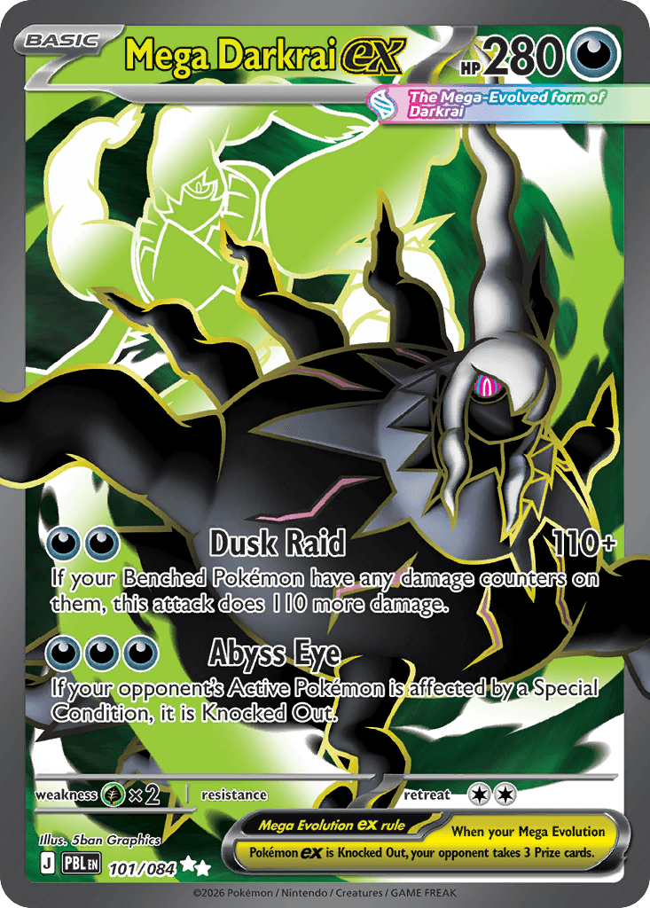 Mega Darkrai ex (Pitch Black) #101