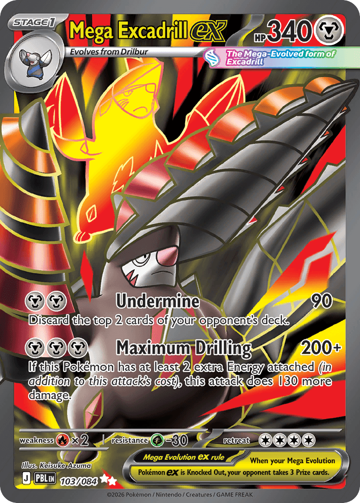 Mega Excadrill ex (Pitch Black) #103