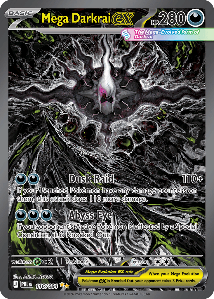 Mega Darkrai ex (Pitch Black) #116