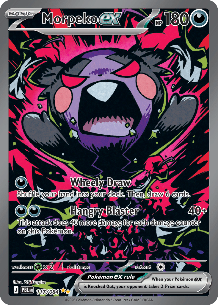 Morpeko ex (Pitch Black) #117