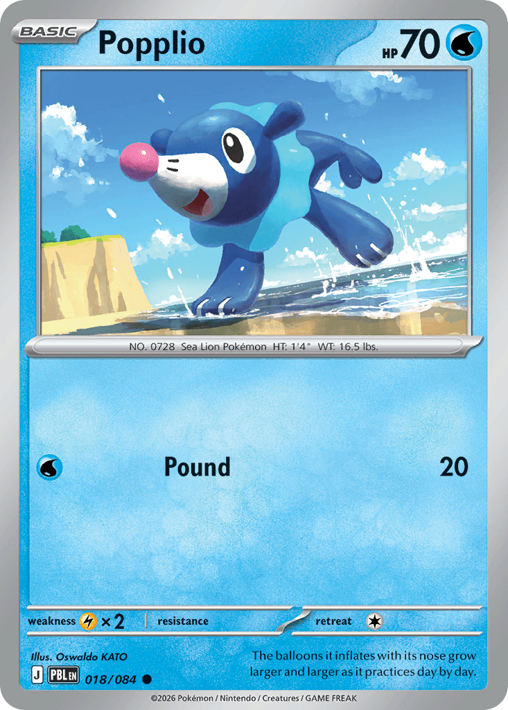 Popplio (Pitch Black) #18