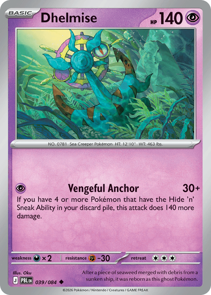 Dhelmise (Pitch Black) #39 card art