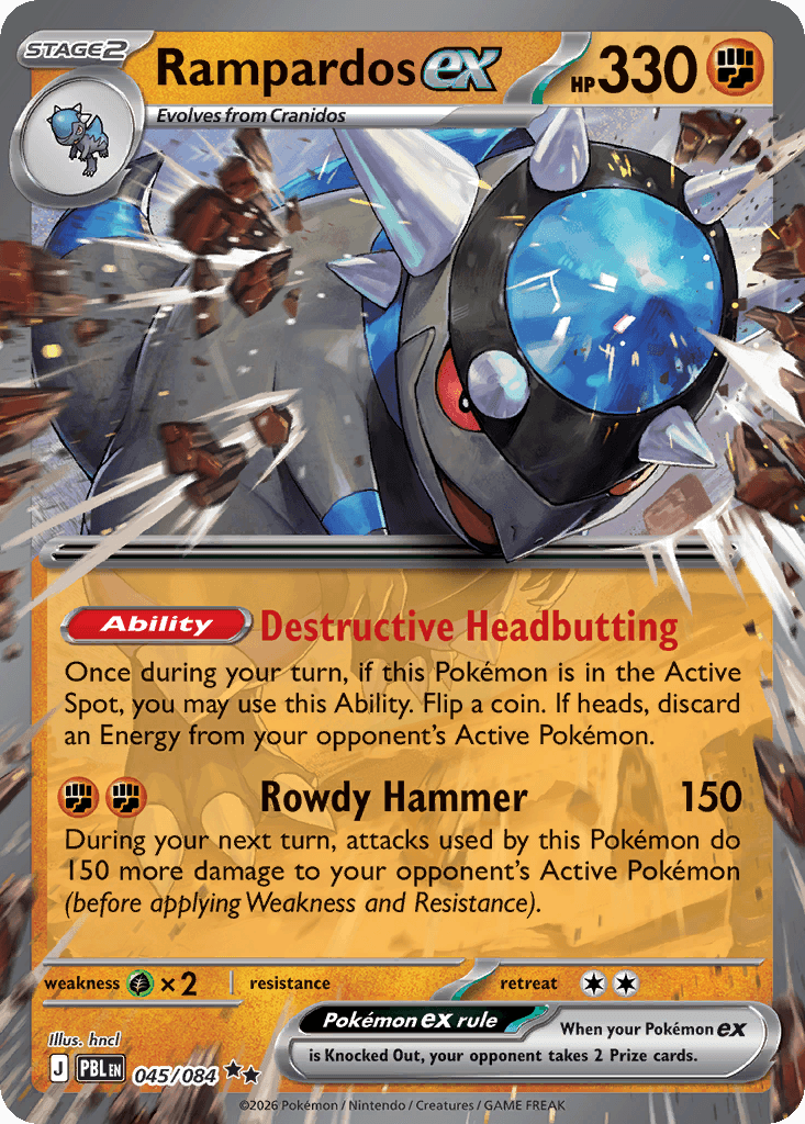 Rampardos ex (Pitch Black) #45
