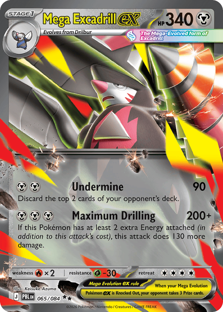 Mega Excadrill ex (Pitch Black) #65