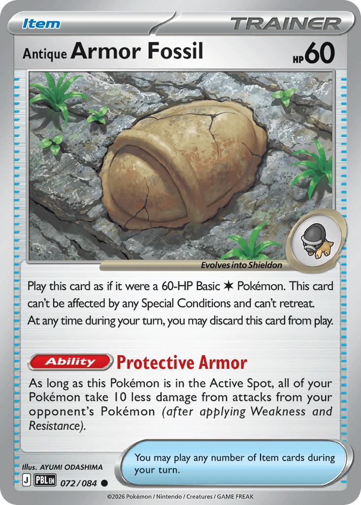 Antique Armor Fossil (Pitch Black) #72