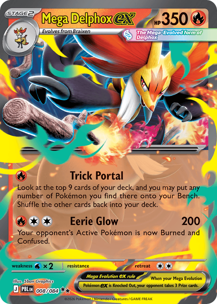 Mega Delphox ex (Pitch Black) #8