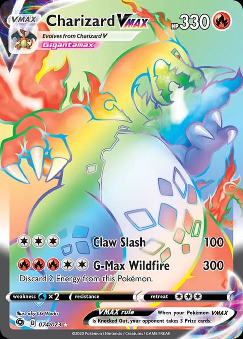 Charizard VMAX Rainbow Rare, Champions Path