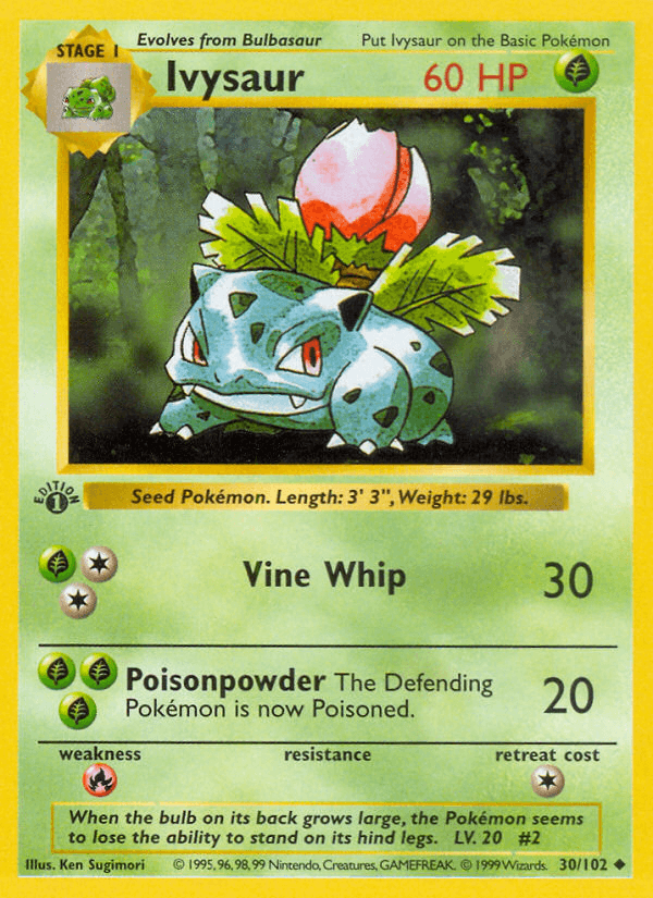 Ivysaur (Base) #30 card art