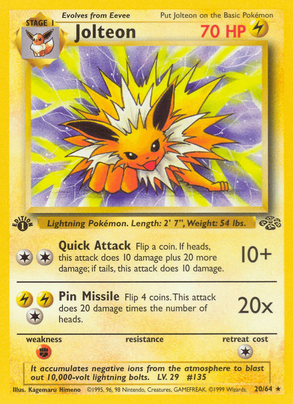 Jolteon (Jungle) #20 card art
