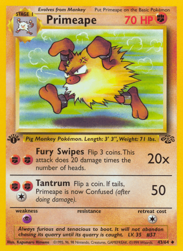Primeape (Jungle) #43 card art