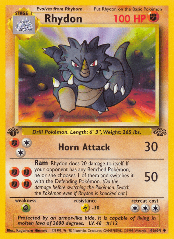 Rhydon (Jungle) #45 card art