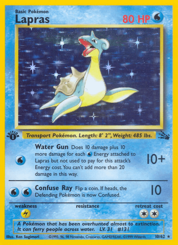 Lapras (Fossil) #10 card art