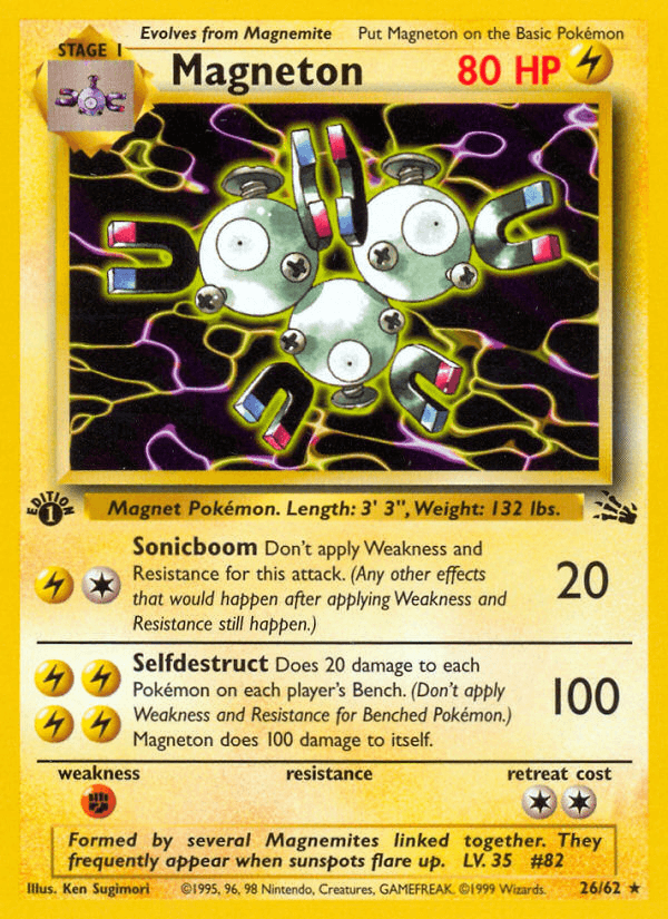 Magneton (Fossil) #26 card art