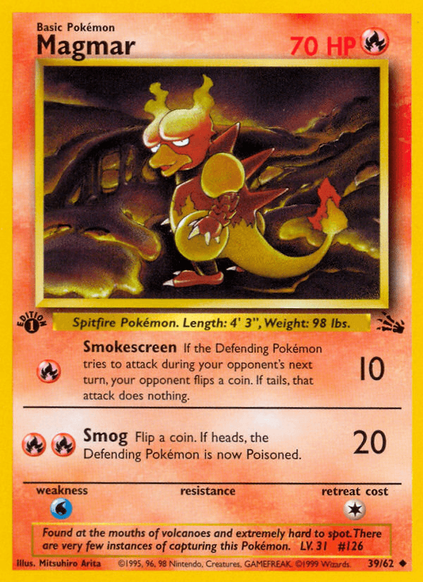 Magmar (Fossil) #39 card art