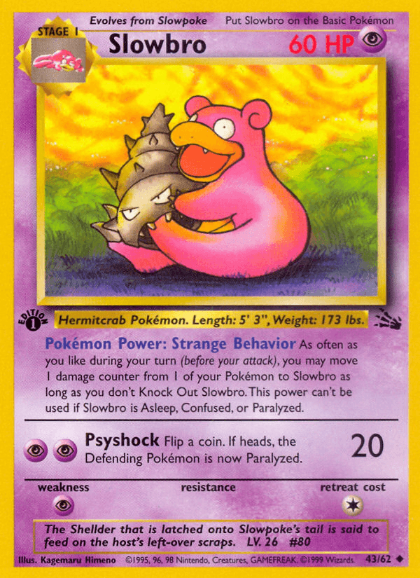 Slowbro (Fossil) #43 card art