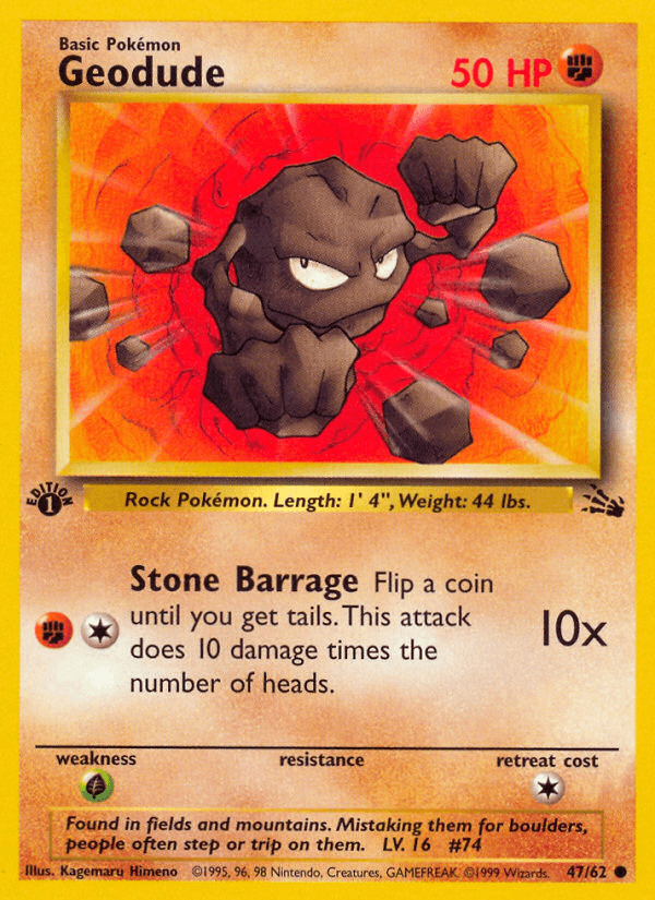 Geodude (Fossil) #47 card art