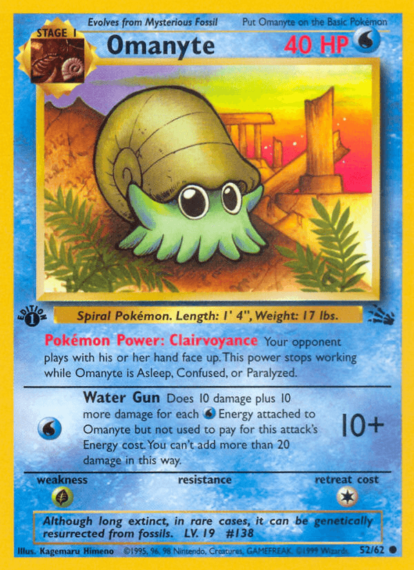 Omanyte (Fossil) #52 card art