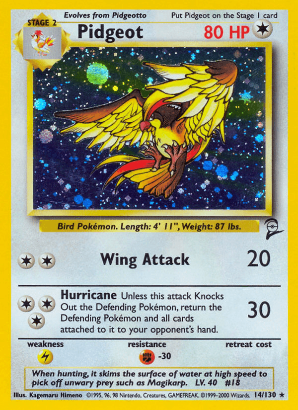 Pidgeot (Base Set 2) #14 card art