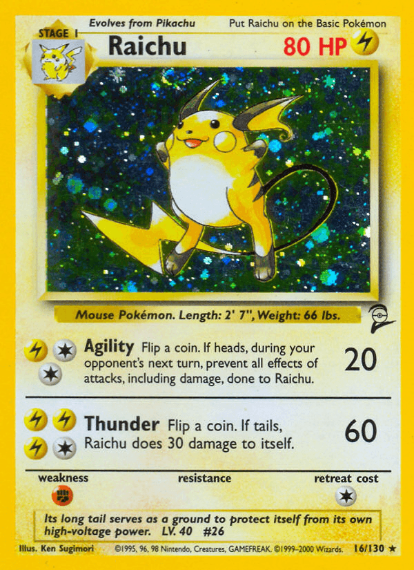 Raichu (Base Set 2) #16 card art