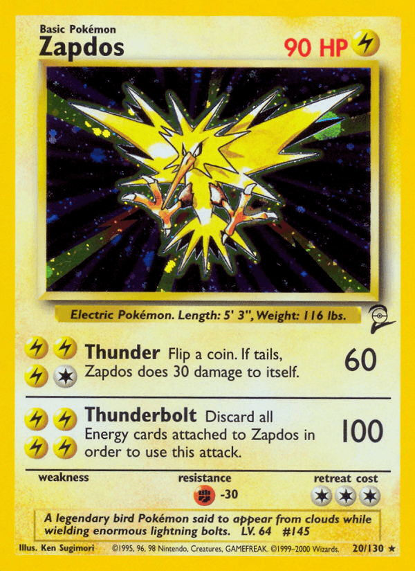 Zapdos (Base Set 2) #20 card art