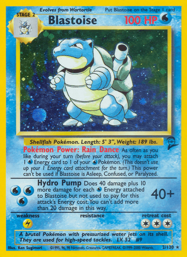 Blastoise (Base Set 2) #2 card art