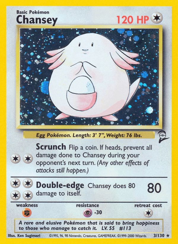 Chansey (Base Set 2) #3 card art