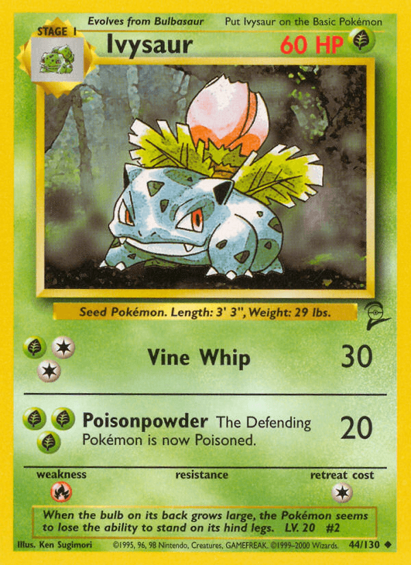 Ivysaur (Base Set 2) #44 card art