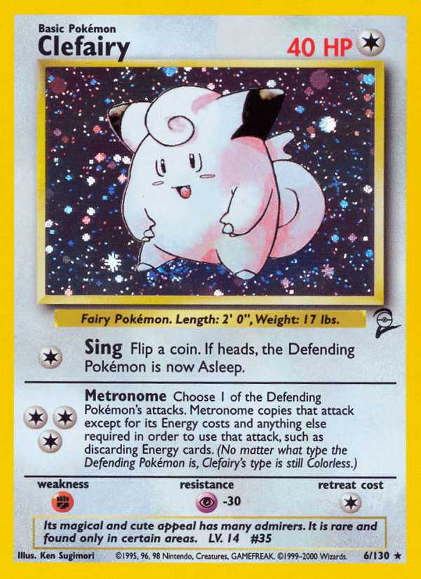 Clefairy (Base Set 2) #6 card art