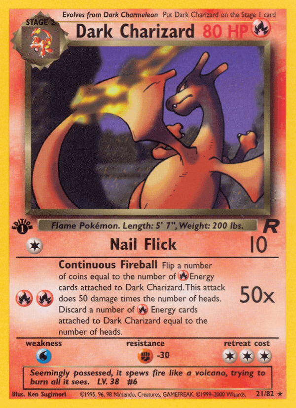 Dark Charizard (Team Rocket) #21 card art