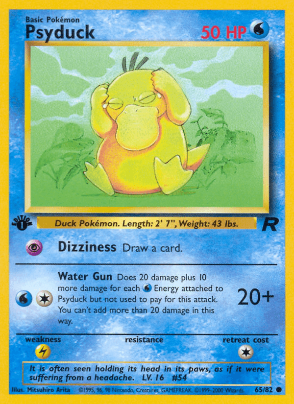 Psyduck (Team Rocket) #65 card art