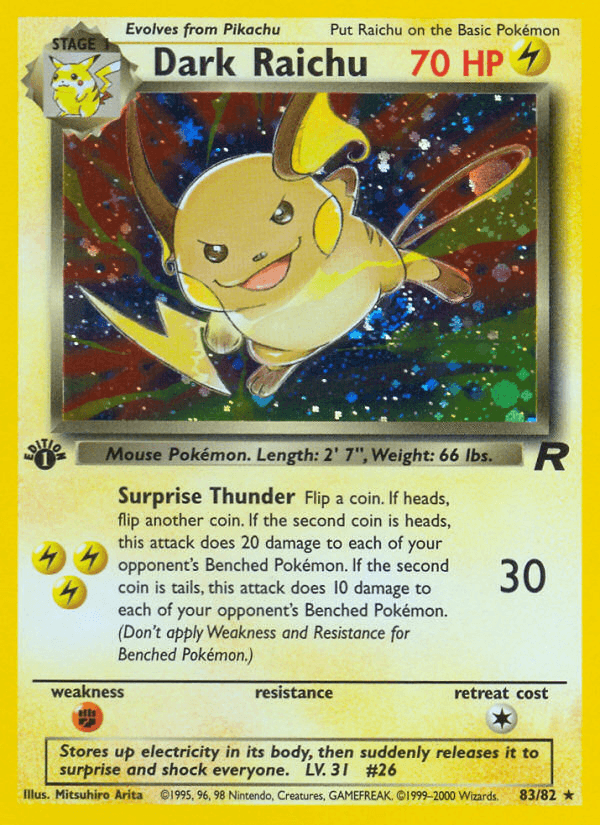 Dark Raichu (Team Rocket) #83 card art