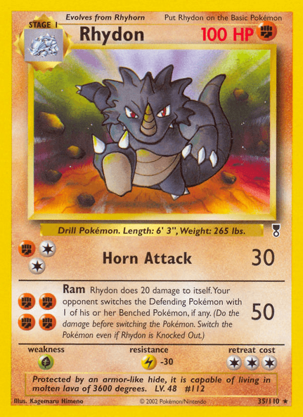 Rhydon (Legendary Collection) #35 card art