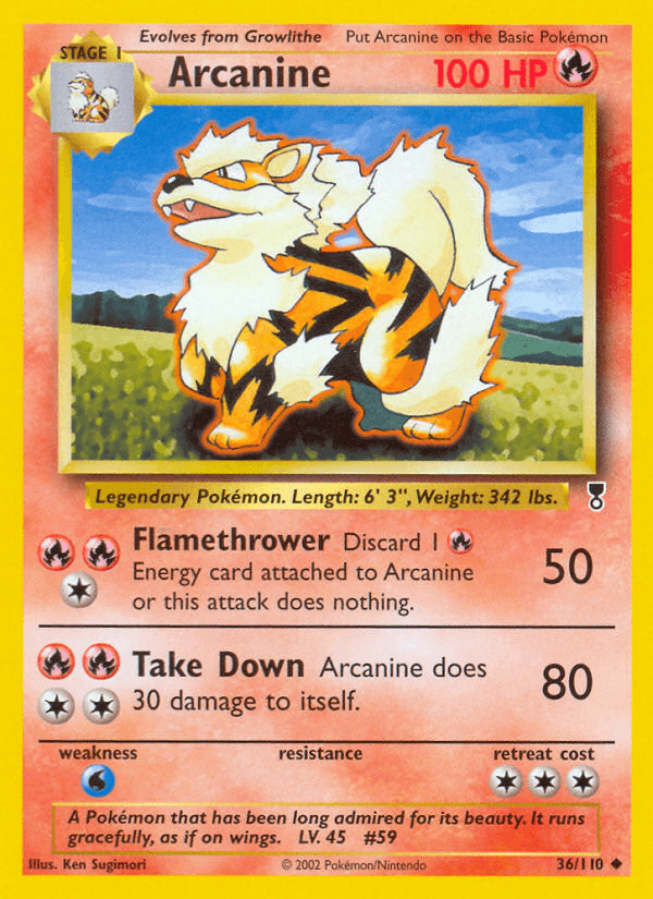 Arcanine (Legendary Collection) #36 card art
