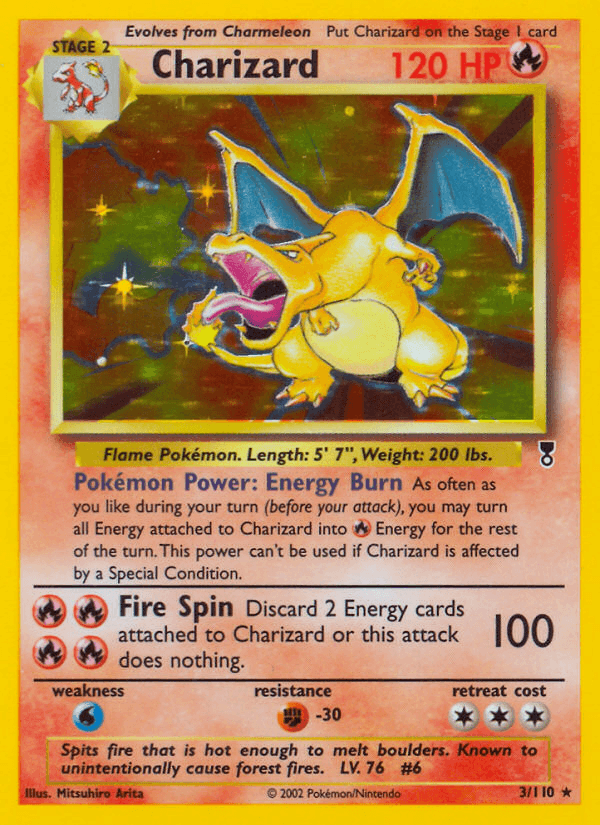 Charizard (Legendary Collection) #3 card art