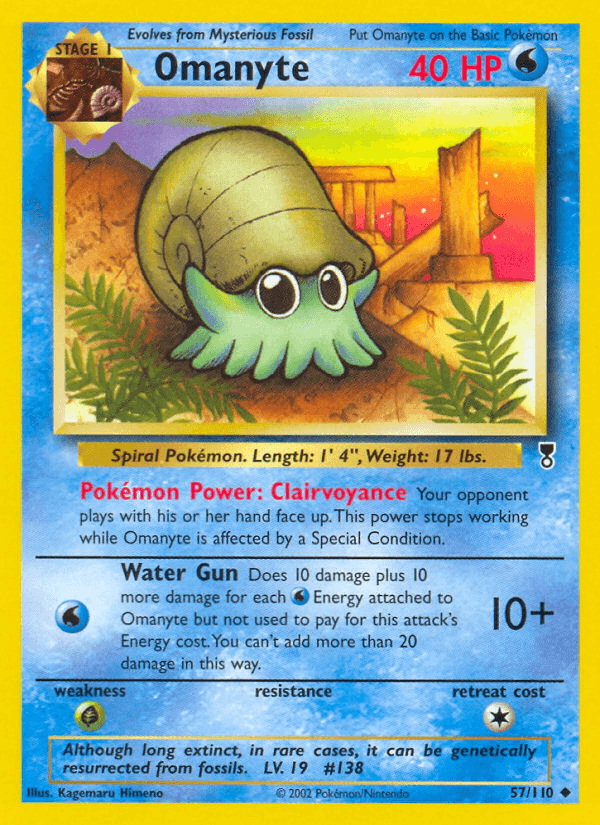 Omanyte (Legendary Collection) #57 card art