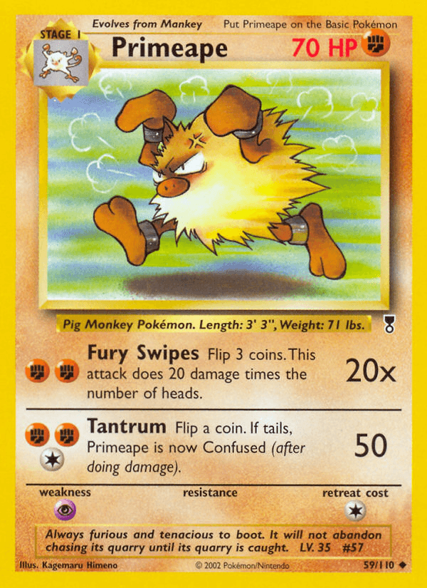 Primeape (Legendary Collection) #59 card art