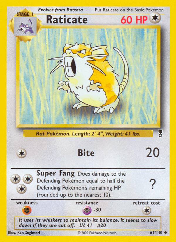 Raticate (Legendary Collection) #61 card art
