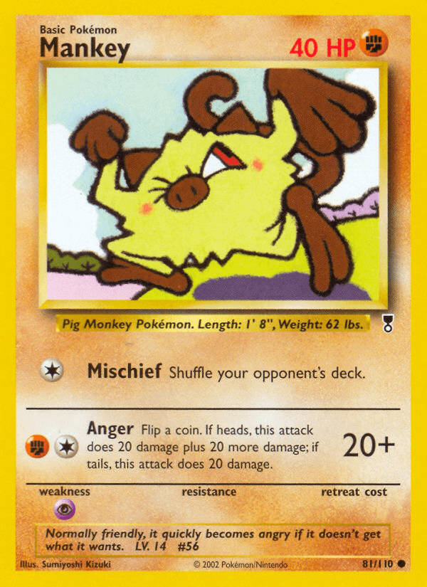 Mankey (Legendary Collection) #81 card art